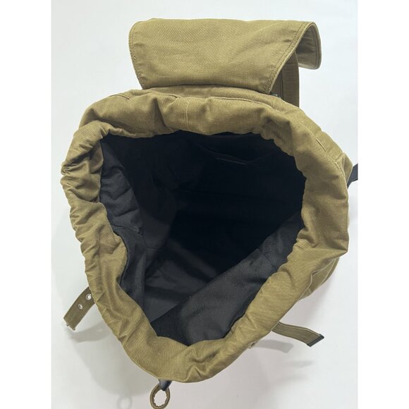 Saint Laurent Noe Washed Canvas Backpack in Army Green - Picture 5 of 8